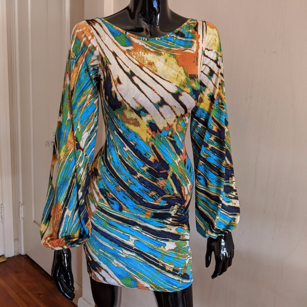 Printed Party Dress